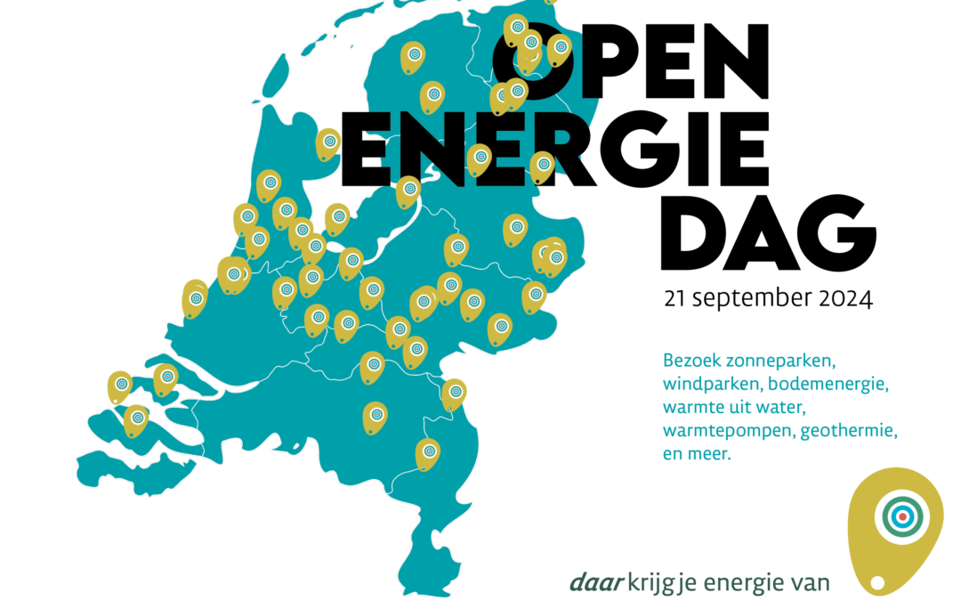 Open Energiedag 21 september: Ga langs bij een locatie in uw buurt!